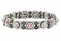 MAGNETIC THERAPY Haematite Slim Bracelet-Evening Rose