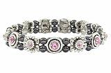 MAGNETIC THERAPY Haematite Slim Bracelet-Evening Rose