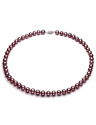 PremiumPearl 8.5-9mm Cranberry Freshwater Pearl Necklace AA+ Quality