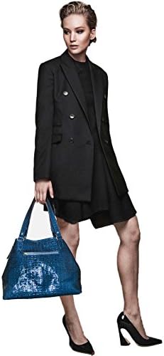 SD Fabrics® Women's Large Tote Bag 100% Pure Italian Leather Modern Style &amp; Design with Free Gold Finish SD Fabrics Luggage Tag