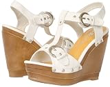 Womens White Wedges Platforms T Strap Shoes Sandal 410E7oQGqxL. SL160 Womens White Wedges Platforms T Strap Shoes Sandal