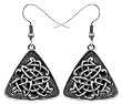 Celtic Triangle Earrings - Pewter- 1.25'' Length
