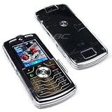 NEW Motorola L7/L7e / L7i / L71 SLVR Hard Crystal Clear Case SNAP-ON