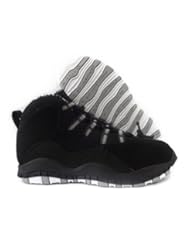 NIKE AIR JORDAN 10 RETRO PRE SCHOOL KIDS SIZE 2.5 (BLACK / WHITE / STEALTH) 310807-003