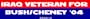 Iraq Veteran For Bush/Cheney '04 Large Bumper Sticker