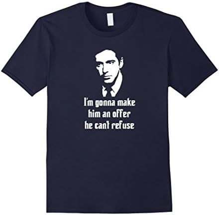 Godfather - Make Him An Offer He Can't Refuse T-Shirt - Male Medium - Navy