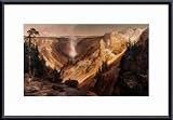 The Grand Canyon of the Yellowstone, Art Poster by Thomas Moran, with Metal Frame, poster size: 20