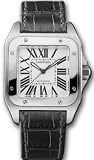410EDQ9S18L. SL160  Cartier Midsize W20106X8 Santos 100 Automatic Leather Watch