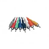 HOSA RCA - RCA, 30cm (1ft.) x 8 pcs