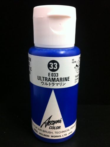 Aeroflash Color (Ultramarine E-033) 1 Bottle of 35ml From Holbein Japan