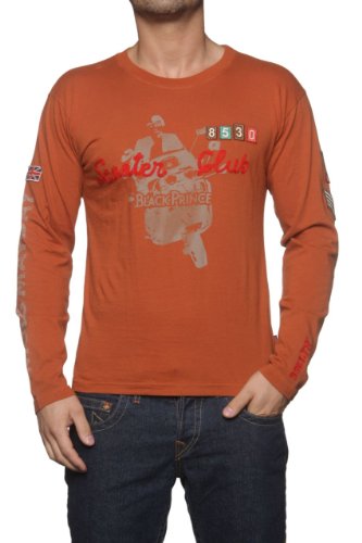 Belstaff Blackprince Langarmshirt SCOOTER CLUB, Farbe: Orange, Größe: S