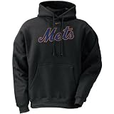 New York Mets Nike Black Tackle Twill Hoody