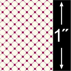 Dollhouse 1:24 Scale Garnet Diamond Floor Paper