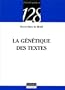 La g�n�tique des textes