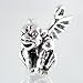 Three Dimensional Gothic Seated Gargoyle Pendant in Sterling Silver, #2612