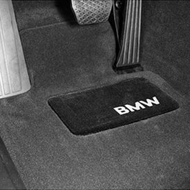 Bmw Carpeted Floor Mats With Bmw Lettering Heel Pad Anthracite