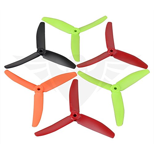 Tri-Blades 5040 Propeller 5 Inch 3 Blades 5040x3 Propeller Indestructible Durable Powerful Balanced Light (Pack of 4 Sets, 8CW, 8CCW) By XSOUL