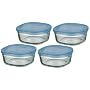 iwaki �p�C���b�N�X ���b�v�s�v! NEW�p�b�N&�����W 450ml �p�^4�Z�b�g �u���[ (�Ⓚ�E�d�q�����W�E�I�[�u����) BN3240-BL