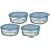 iwaki �p�C���b�N�X ���b�v�s�v! NEW�p�b�N&�����W 450ml �p�^4�Z�b�g �u���[ (�Ⓚ�E�d�q�����W�E�I�[�u����) BN3240-BL