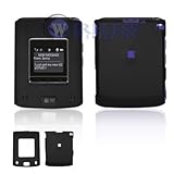 LG Lotus LX600 Cell Phone Black Rubber Feel Protective Case Faceplate Cover