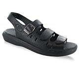 Propet Womens Breeze Walker Medium B Black Sandals