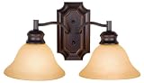 Hardware House 544817 Seville 17-1/2-Inch by 8-1/2-Inch Bath/Wall Lighting Fixture Classic Bronze