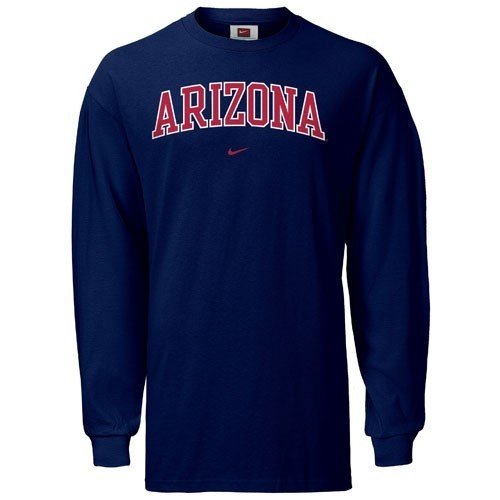 Nike Arizona Wildcats Navy Blue Juvenile Classic College Long Sleeve T-shirt