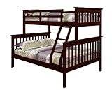 Bunk Bed Twin over Full Mission Style in Cappuccino