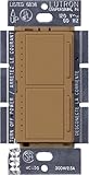 Lutron MA-L3L3-TC Maestro 300 Watt (top)/300 Watt (bottom) Single Pole Dual Dimmer, Terracotta by Lu