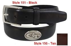 Smooth Saddle Leather Tan Collegiate Belt