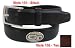 Smooth Saddle Leather Tan Collegiate Belt