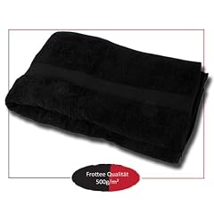 Saunahandtuch Saunalaken Saunat�cher Frottee "Bari" Gr�sse 80x200 cm, Farbe schwarz