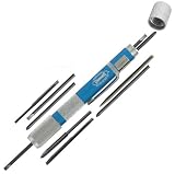 Commando Precision Pocket Screwdriver Set with 5 Flat Blades, 3 Phillip Blades, Scribe/Awl & Punch, All Stored Inside Attractive Blue Anodized Pro Series Handle - Made in USA