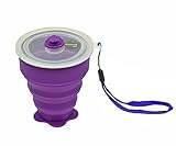 Leaton 折りたたみ シリコン マジックカップ 全シリコン/人体に無害/高温でも環境ホルモンの排出無/電子レンジ、食器洗浄機、オーブン使用可能/滑り止め / シリコンマグカップ / 離乳食カップ 