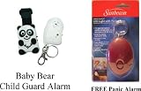 Child Safety Electronic Alarm with Free Bonus Keychain Alarm & Light