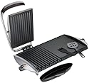 George Foreman GF20G Combo Grill/Griddle, Silver