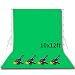 Emart Photo Studio 10 x 12ft Green Backdrop Screen, Seamless Chromakey Backdrop Muslin Background Screen for Photography