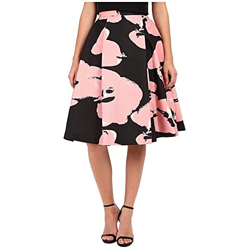 ハルストンヘリテージ ボトムス スカート High Waist Printed Structured Skirt Black/Parf [並行輸入品]