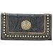 American West Texas Gold Ladies Tri-Fold Wallet with Snap Closure