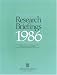 Book Research Briefings 1986
