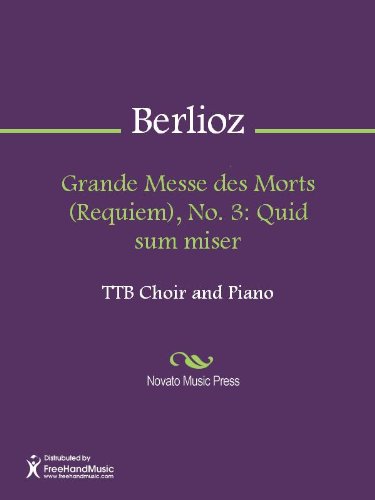 Grande Messe des Morts (Requiem), No. 3: Quid sum miser Sheet Music