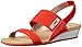 Anne Klein Sport Women's Teatime Fabric Wedge Sandal, Black, 10 M US