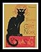 Tournee Du Chat Noir Cat Art Framed Poster Print - 11" X 14"