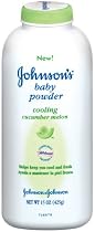 Johnson's Baby Powder Cooling Cucumber Melon, 15-Ounce Bottles (Pack of 6)