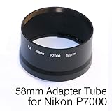Ezfoto 58mm Lens / Filter Adapter tube for Nikon Coolpix P7000 Digital Came ....