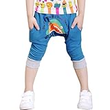 Little Hand Little Boys' Shark Elestic Waist Five Pants Shorts Haren Trousers