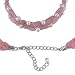 Jewelry : Pink Silk Choker with Freshwater Pearls and Sterling Silver Closure