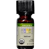Aura Cacia Organic Vetiver Essential Oil 0.25 oz