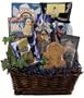 Best Buddies Dog & Owner Gift Basket : Basket Theme NEW YEARS : Bow Style ELEGANT HAND TIED BOW