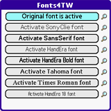 Fonts4TW downloadable Software